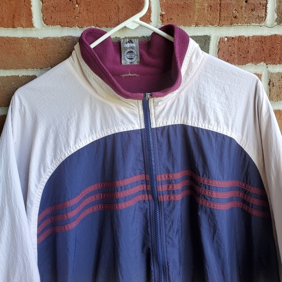 Vintage Adidas Jacket Coat Reversible Womens Size XL 90s - Picture 2 of 15